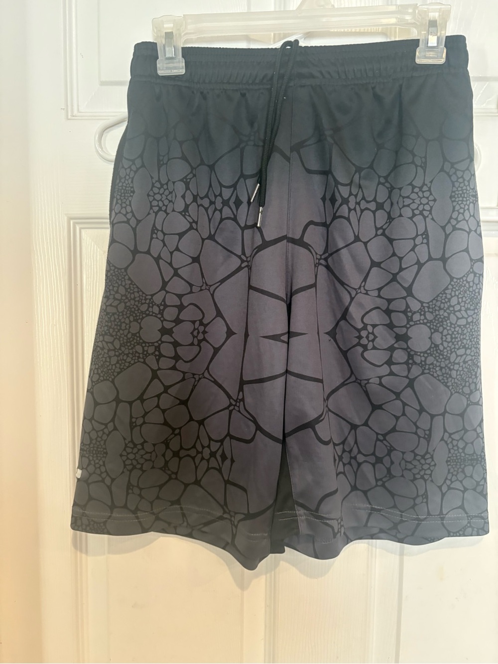 Men's Athletic Performance Shorts - Black Pattern